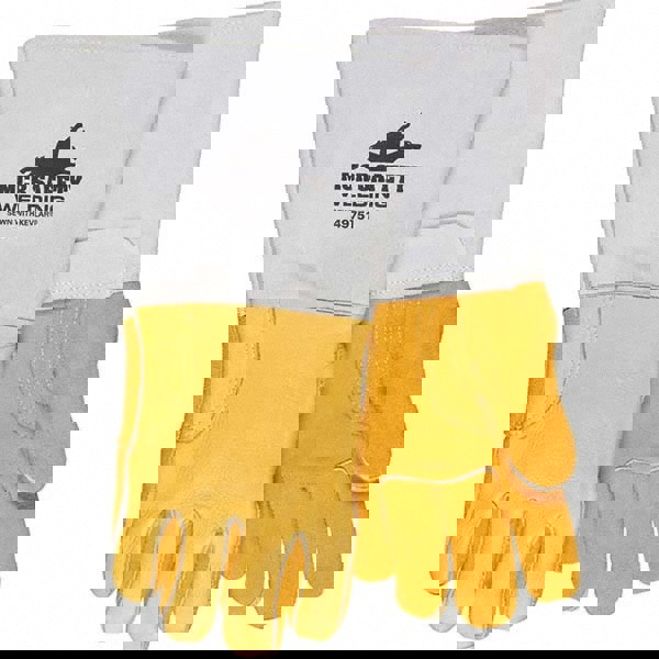 Welding Gloves: Size Medium, Leather, General Welding Application